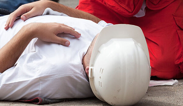 injured construction worker